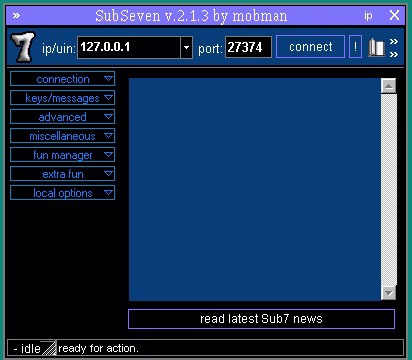 SubSeven Interface